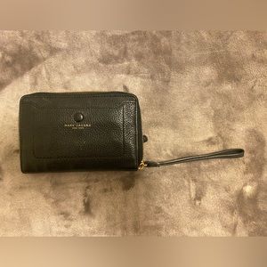 Marc Jacobs Black Leather Wristlet